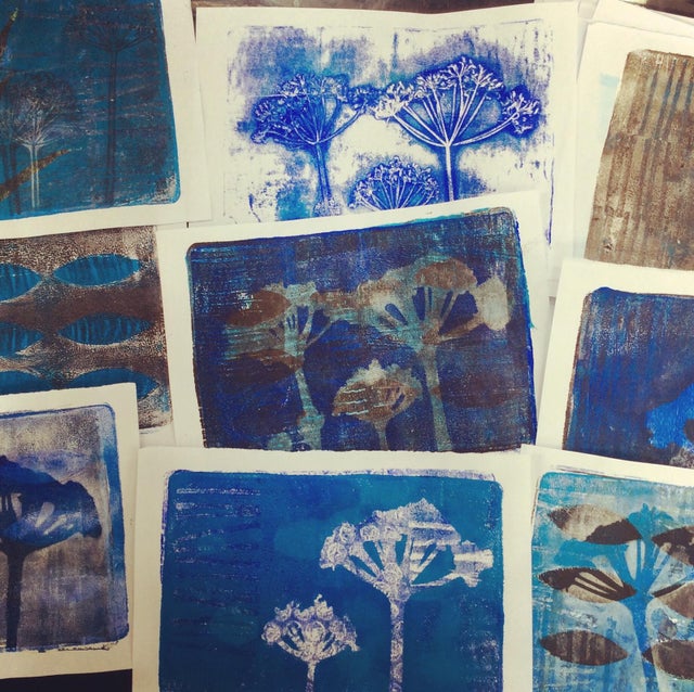 Create with a Gel plate (Art in the Barn)